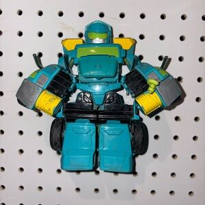 Dynamic Robot Action Figure - Teal and Yellow